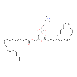 ChemSpider 2D Image | PC(18:2(9Z,12Z)/20:3(8Z,11Z,14Z)) | C46H82NO8P