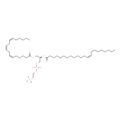 ChemSpider 2D Image | (2R)-2-[(13Z)-13-Docosenoyloxy]-3-[(6Z,9Z,12Z)-6,9,12-octadecatrienoyloxy]propyl 2-(trimethylammonio)ethyl phosphate | C48H88NO8P