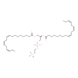 ChemSpider 2D Image | 1,2-di-[(9Z,12Z,15Z)-octadecatrienoyl]-sn-glycero-3-phosphocholine | C44H76NO8P