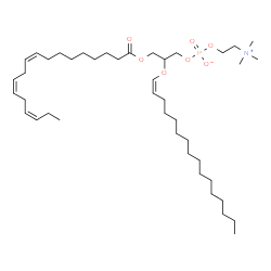 ChemSpider 2D Image | PC(18:3(9Z,12Z,15Z)/P-16:0) | C42H78NO7P