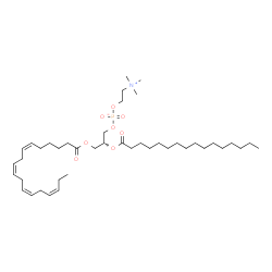 ChemSpider 2D Image | PC(18:4(6Z,9Z,12Z,15Z)/16:0) | C42H76NO8P