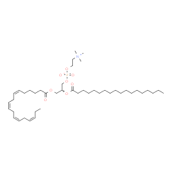 ChemSpider 2D Image | PC(18:4(6Z,9Z,12Z,15Z)/18:0) | C44H80NO8P