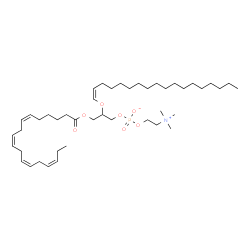 ChemSpider 2D Image | PC(18:4(6Z,9Z,12Z,15Z)/dm18:0) | C44H80NO7P