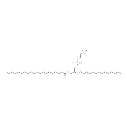 ChemSpider 2D Image | (2R)-3-(Icosanoyloxy)-2-(tetradecanoyloxy)propyl 2-(trimethylammonio)ethyl phosphate | C42H84NO8P