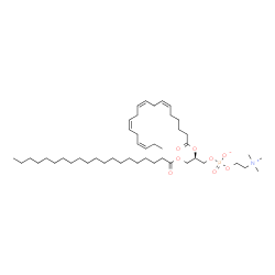 ChemSpider 2D Image | PC(20:0/18:4(6Z,9Z,12Z,15Z)) | C46H84NO8P