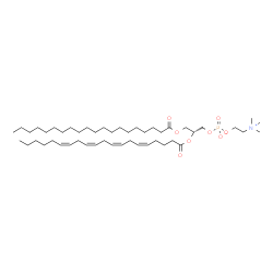 ChemSpider 2D Image | 1-icosanoyl-2-arachidonoyl-sn-glycero-3-phosphocholine | C48H88NO8P
