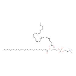 ChemSpider 2D Image | 1-eicosanoyl-2-[(4Z,7Z,10Z,13Z,16Z,19Z)-docosahexaenoyl]-sn-glycero-3-phosphocholine | C50H88NO8P
