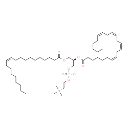 ChemSpider 2D Image | (2R)-2-[(7Z,10Z,13Z,16Z,19Z)-7,10,13,16,19-Docosapentaenoyloxy]-3-[(11Z)-11-icosenoyloxy]propyl 2-(trimethylammonio)ethyl phosphate | C50H88NO8P