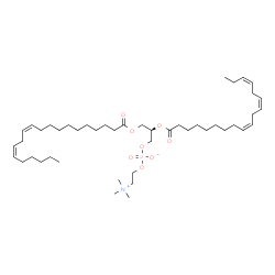 ChemSpider 2D Image | PC(20:2(11Z,14Z)/18:3(9Z,12Z,15Z)) | C46H82NO8P