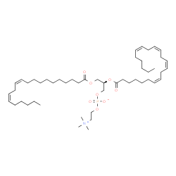 ChemSpider 2D Image | (2R)-2-[(7Z,10Z,13Z,16Z)-7,10,13,16-Docosatetraenoyloxy]-3-[(11Z,14Z)-11,14-icosadienoyloxy]propyl 2-(trimethylammonio)ethyl phosphate | C50H88NO8P