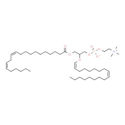 ChemSpider 2D Image | PC(20:2(11Z,14Z)/P-18:1(9Z)) | C46H86NO7P