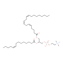 ChemSpider 2D Image | PC(20:3(5Z,8Z,11Z)/14:1(9Z)) | C42H76NO8P