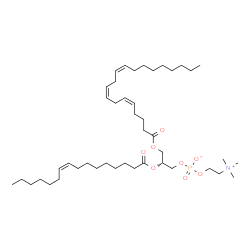 ChemSpider 2D Image | PC(20:3(5Z,8Z,11Z)/16:1(9Z)) | C44H80NO8P
