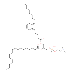 ChemSpider 2D Image | PC(20:3(5Z,8Z,11Z)/18:2(9Z,12Z)) | C46H82NO8P