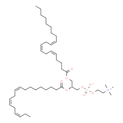 ChemSpider 2D Image | PC(20:3(5Z,8Z,11Z)/18:3(9Z,12Z,15Z)) | C46H80NO8P