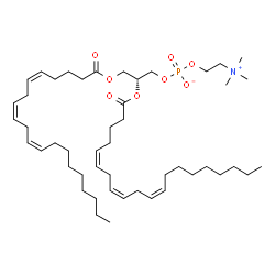 ChemSpider 2D Image | (2R)-2,3-Bis[(5Z,8Z,11Z)-5,8,11-icosatrienoyloxy]propyl 2-(trimethylammonio)ethyl phosphate | C48H84NO8P