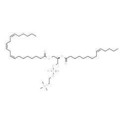 ChemSpider 2D Image | PC(20:3(8Z,11Z,14Z)/14:1(9Z)) | C42H76NO8P