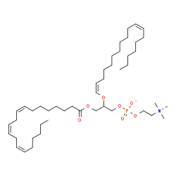 ChemSpider 2D Image | PC(20:3(8Z,11Z,14Z)/P-18:1(11Z)) | C46H84NO7P