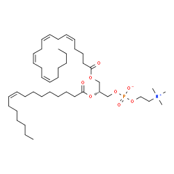 ChemSpider 2D Image | PC(20:4(5Z,8Z,11Z,14Z)/16:1(9Z)) | C44H78NO8P