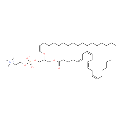 ChemSpider 2D Image | PC(20:4(5Z,8Z,11Z,14Z)/P-18:0) | C46H84NO7P