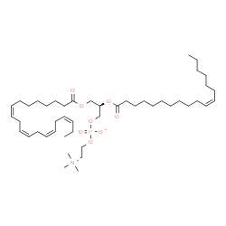 ChemSpider 2D Image | PC(20:4(8Z,11Z,14Z,17Z)/18:1(11Z)) | C46H82NO8P