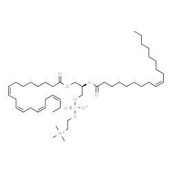 ChemSpider 2D Image | PC(20:4(8Z,11Z,14Z,17Z)/18:1(9Z)) | C46H82NO8P