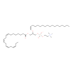 ChemSpider 2D Image | PC(20:4(8Z,11Z,14Z,17Z)/P-18:0) | C46H84NO7P