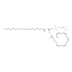 ChemSpider 2D Image | PC(20:5(5Z,8Z,11Z,14Z,17Z)/18:0) | C46H82NO8P