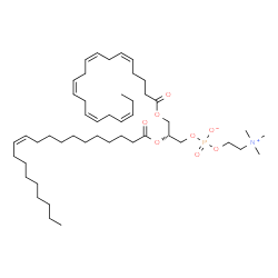 ChemSpider 2D Image | (2R)-3-[(5Z,8Z,11Z,14Z,17Z)-5,8,11,14,17-Icosapentaenoyloxy]-2-[(11Z)-11-icosenoyloxy]propyl 2-(trimethylammonio)ethyl phosphate | C48H84NO8P