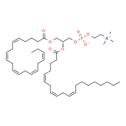 ChemSpider 2D Image | (2R)-3-[(5Z,8Z,11Z,14Z,17Z)-5,8,11,14,17-Icosapentaenoyloxy]-2-[(5Z,8Z,11Z)-5,8,11-icosatrienoyloxy]propyl 2-(trimethylammonio)ethyl phosphate | C48H80NO8P