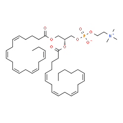 ChemSpider 2D Image | (2R)-3-[(5Z,8Z,11Z,14Z,17Z)-5,8,11,14,17-Icosapentaenoyloxy]-2-[(5Z,8Z,11Z,14Z)-5,8,11,14-icosatetraenoyloxy]propyl 2-(trimethylammonio)ethyl phosphate | C48H78NO8P