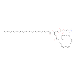 ChemSpider 2D Image | (2R)-2-(Docosanoyloxy)-3-[(5Z,8Z,11Z,14Z,17Z)-5,8,11,14,17-icosapentaenoyloxy]propyl 2-(trimethylammonio)ethyl phosphate | C50H90NO8P