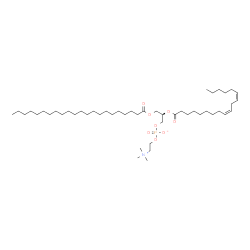 ChemSpider 2D Image | (2R)-3-(Docosanoyloxy)-2-[(9Z,12Z)-9,12-octadecadienoyloxy]propyl 2-(trimethylammonio)ethyl phosphate | C48H92NO8P
