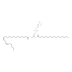 ChemSpider 2D Image | (2R)-3-[(13Z,16Z)-13,16-Docosadienoyloxy]-2-(palmitoyloxy)propyl 2-(trimethylammonio)ethyl phosphate | C46H88NO8P