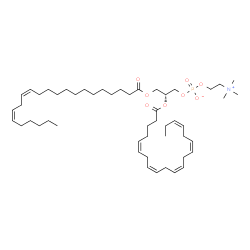ChemSpider 2D Image | (2R)-3-[(13Z,16Z)-13,16-Docosadienoyloxy]-2-[(5Z,8Z,11Z,14Z,17Z)-5,8,11,14,17-icosapentaenoyloxy]propyl 2-(trimethylammonio)ethyl phosphate | C50H86NO8P