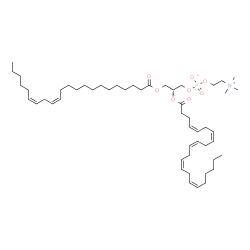 ChemSpider 2D Image | (2R)-3-[(13Z,16Z)-13,16-Docosadienoyloxy]-2-[(4Z,7Z,10Z,13Z,16Z)-4,7,10,13,16-docosapentaenoyloxy]propyl 2-(trimethylammonio)ethyl phosphate | C52H90NO8P