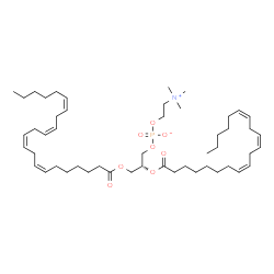 ChemSpider 2D Image | (2R)-3-[(7Z,10Z,13Z,16Z)-7,10,13,16-Docosatetraenoyloxy]-2-[(8Z,11Z,14Z)-8,11,14-icosatrienoyloxy]propyl 2-(trimethylammonio)ethyl phosphate | C50H86NO8P