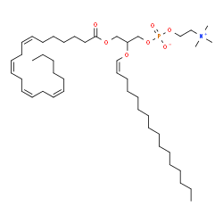 ChemSpider 2D Image | PC(22:4(7Z,10Z,13Z,16Z)/P-16:0) | C46H84NO7P