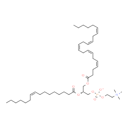 ChemSpider 2D Image | PC(22:5(4Z,7Z,10Z,13Z,16Z)/16:1(9Z)) | C46H80NO8P