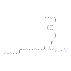 ChemSpider 2D Image | (2R)-3-[(4Z,7Z,10Z,13Z,16Z)-4,7,10,13,16-Docosapentaenoyloxy]-2-[(11Z)-11-icosenoyloxy]propyl 2-(trimethylammonio)ethyl phosphate | C50H88NO8P