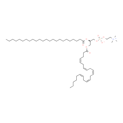 ChemSpider 2D Image | (2R)-3-[(4Z,7Z,10Z,13Z,16Z)-4,7,10,13,16-Docosapentaenoyloxy]-2-(tetracosanoyloxy)propyl 2-(trimethylammonio)ethyl phosphate | C54H98NO8P