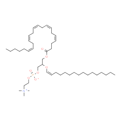 ChemSpider 2D Image | PC(22:5(4Z,7Z,10Z,13Z,16Z)/P-16:0) | C46H82NO7P