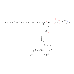 ChemSpider 2D Image | 1-PALMITOYL-2-DOCOSAHEXANOYL-SN-GLYCERO-3-PHOSPHOCHOLINE | C46H80NO8P