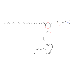 ChemSpider 2D Image | 1-STEAROYL-2-DOCOSAHEXANOYL-SN-GLYCERO-3-PHOSPHOCHOLINE | C48H84NO8P