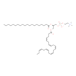 ChemSpider 2D Image | (2R)-3-[(4Z,7Z,10Z,13Z,16Z,19Z)-4,7,10,13,16,19-Docosahexaenoyloxy]-2-(icosanoyloxy)propyl 2-(trimethylammonio)ethyl phosphate | C50H88NO8P
