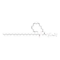 ChemSpider 2D Image | PC(24:0/18:4(6Z,9Z,12Z,15Z)) | C50H92NO8P