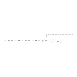 ChemSpider 2D Image | 2-[(1Z)-1-Octadecen-1-yloxy]-3-(tetracosanoyloxy)propyl 2-(trimethylammonio)ethyl phosphate | C50H100NO7P