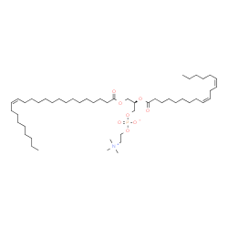 ChemSpider 2D Image | (2R)-2-[(9Z,12Z)-9,12-Octadecadienoyloxy]-3-[(15Z)-15-tetracosenoyloxy]propyl 2-(trimethylammonio)ethyl phosphate | C50H94NO8P