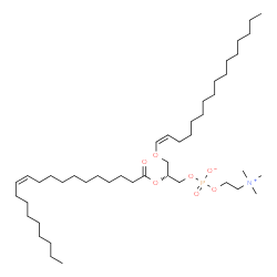 ChemSpider 2D Image | PC(P-16:0/20:1(11Z)) | C44H86NO7P