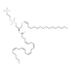 ChemSpider 2D Image | PC(P-16:0/22:5(4Z,7Z,10Z,13Z,16Z)) | C46H82NO7P